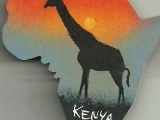 9039 Giraffe Kenya Silhouette