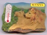 9004-005KE Kenya Lion & Lioness Thermometer